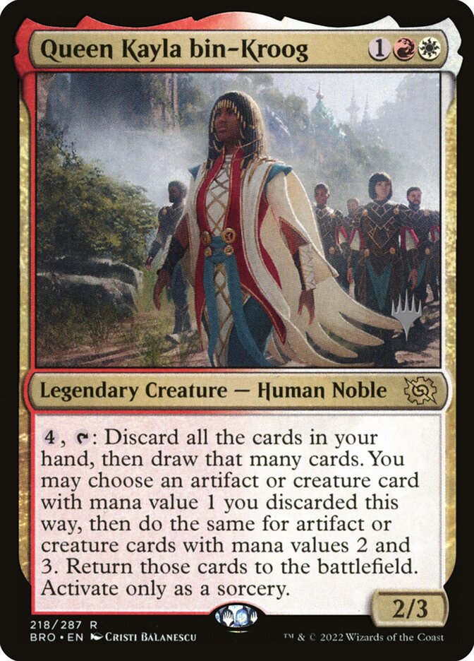 Queen Kayla bin-Kroog - carta Magic The Gathering