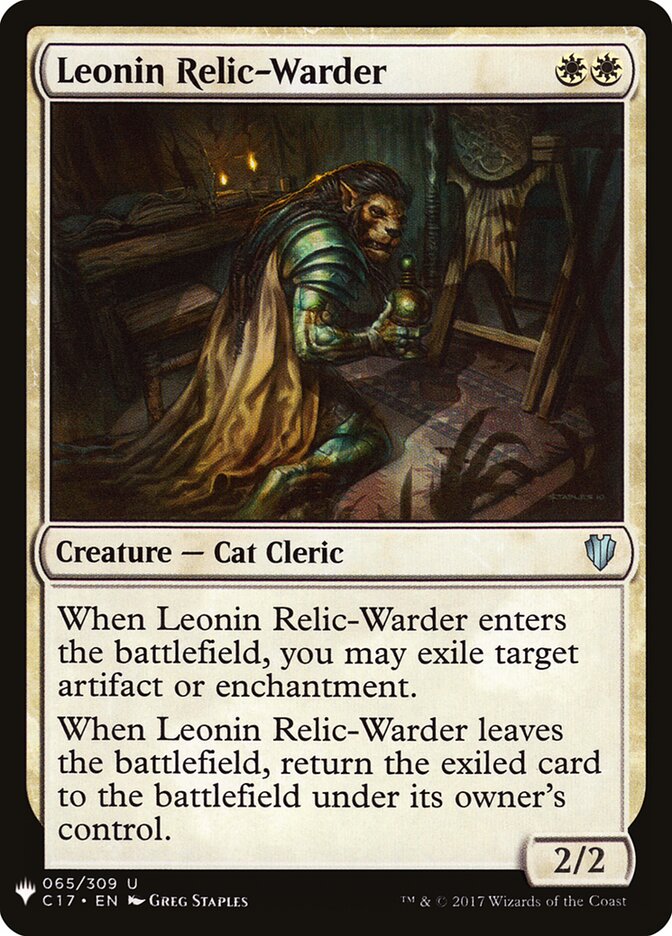 Leonin Relic-Warder - carta Magic The Gathering