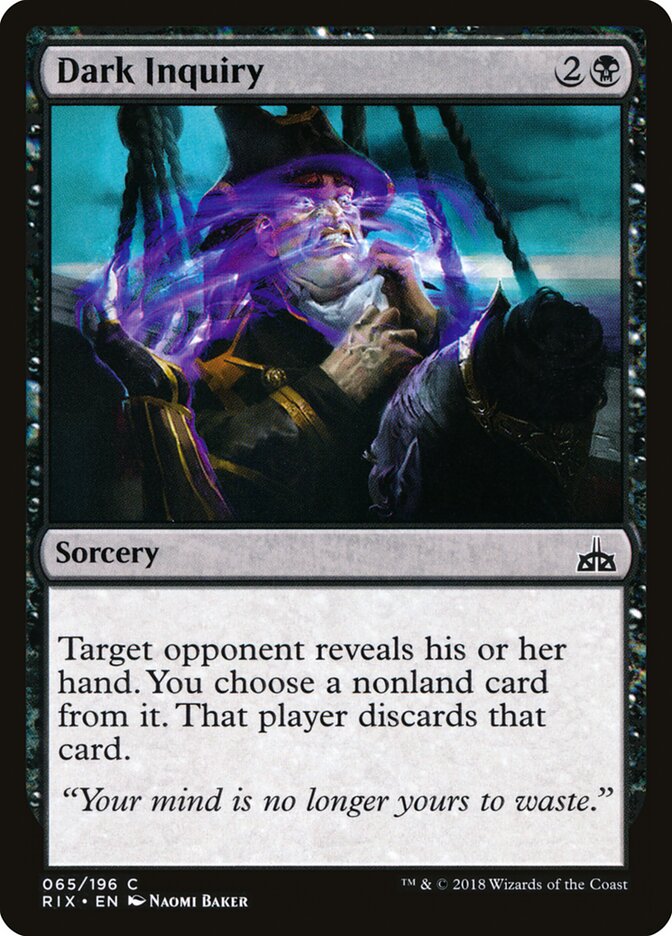 Dark Inquiry - carta Magic The Gathering