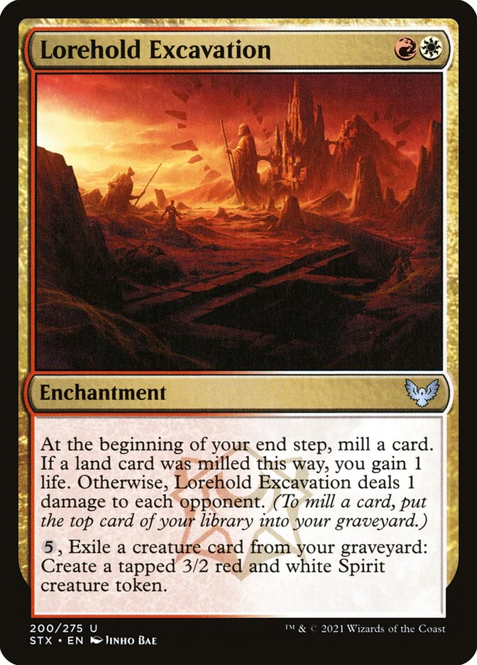 Lorehold Excavation - carta Magic The Gathering