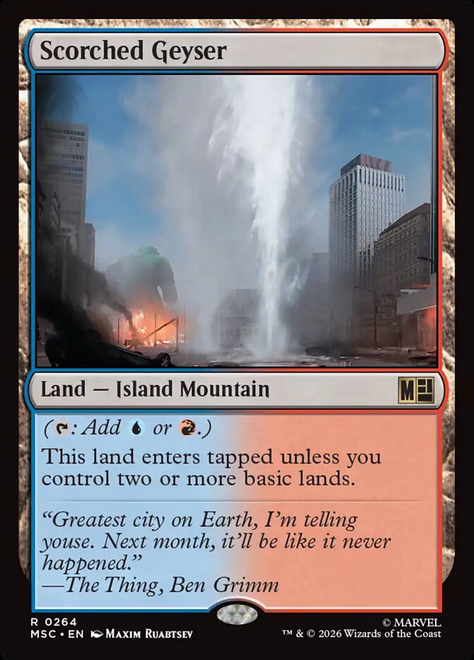 Scorched Geyser - carta Magic The Gathering