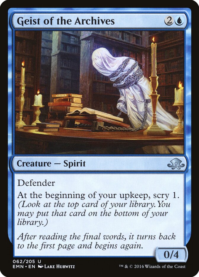 Geist of the Archives - carta Magic The Gathering