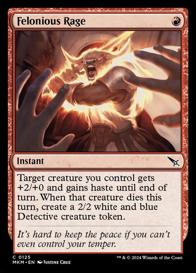 Felonious Rage - carta Magic The Gathering