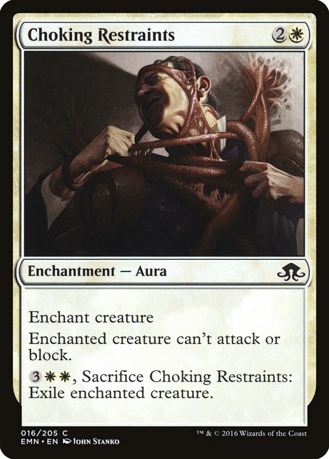 Choking Restraints - carta Magic The Gathering