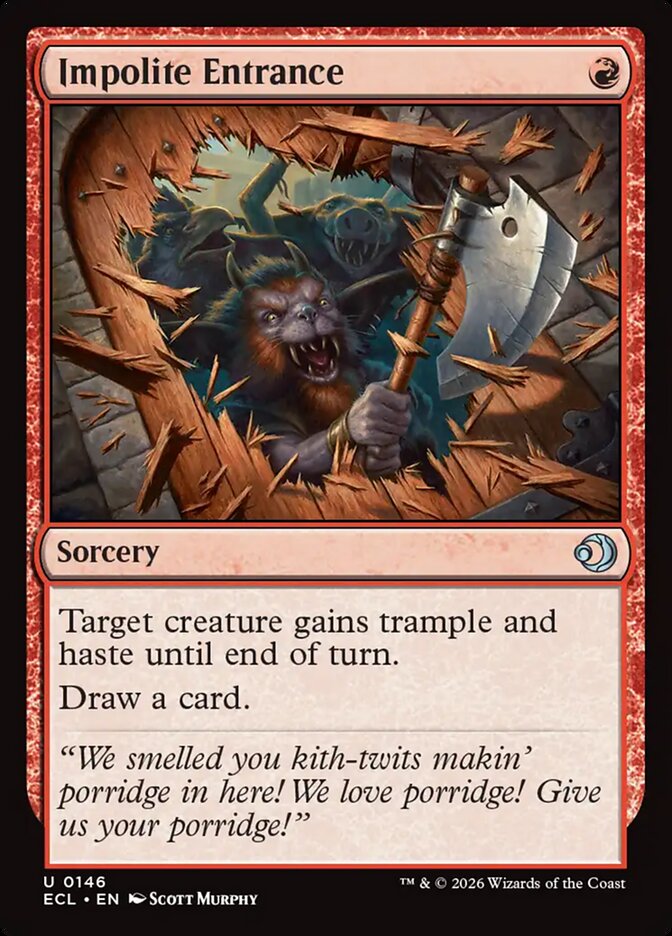 Impolite Entrance - carta Magic The Gathering