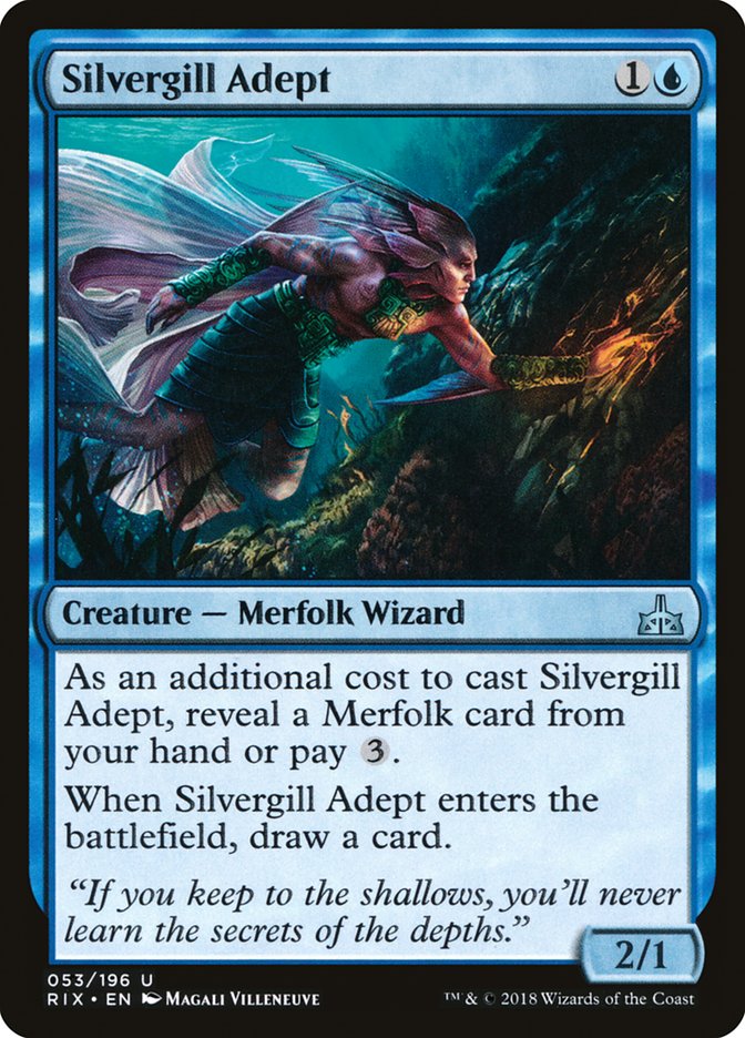 Silvergill Adept - carta Magic The Gathering