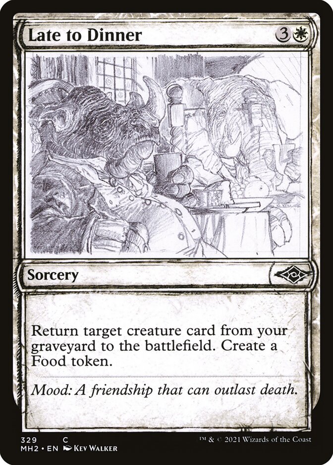 Late to Dinner - carta Magic The Gathering