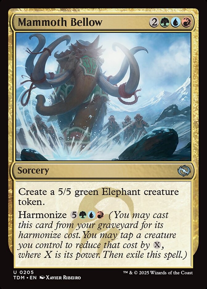Mammoth Bellow - carta Magic The Gathering