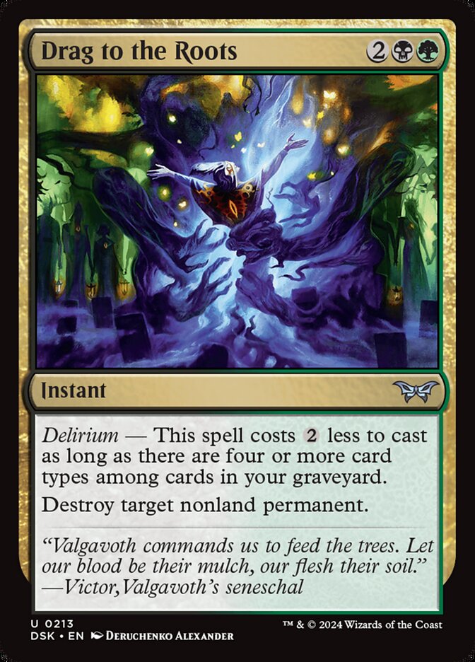 Drag to the Roots - carta Magic The Gathering