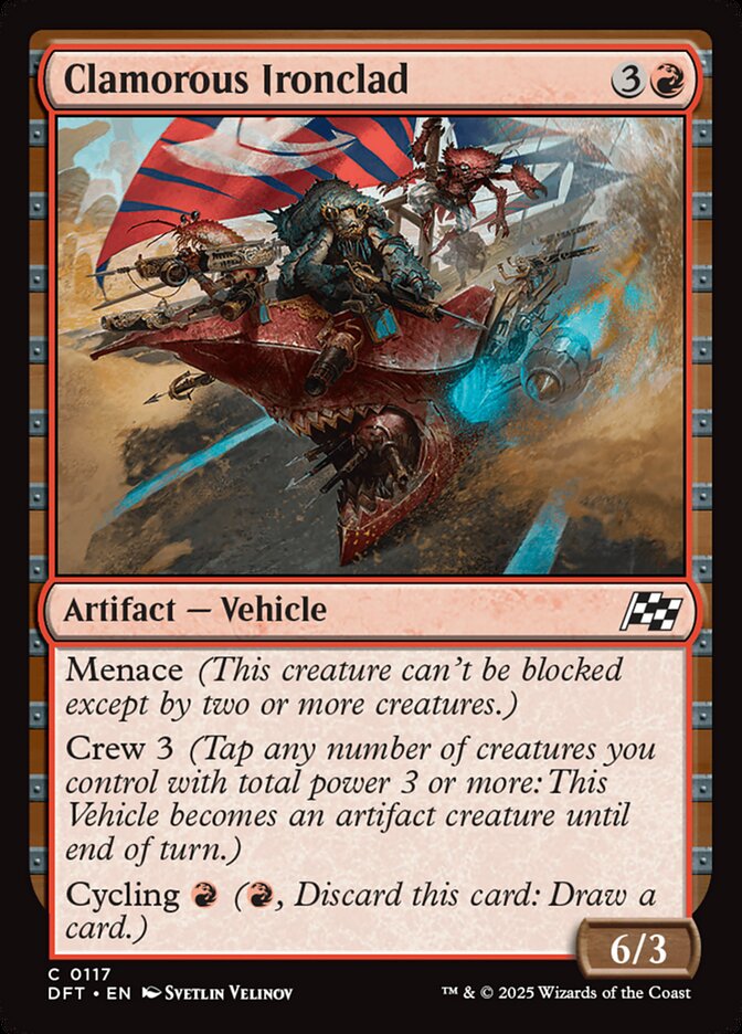 Clamorous Ironclad - carta Magic The Gathering