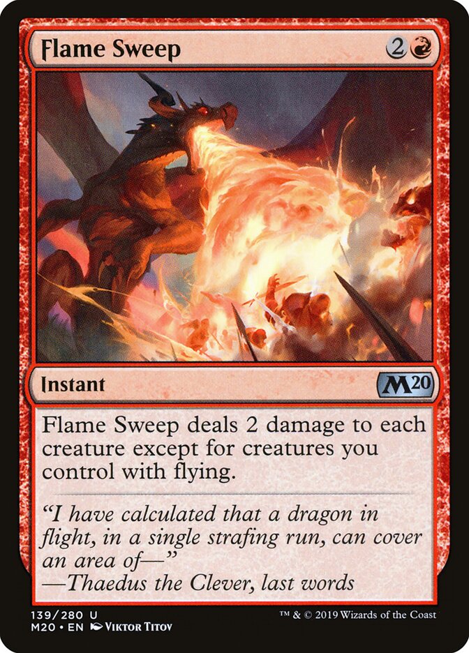 Flame Sweep - carta Magic The Gathering