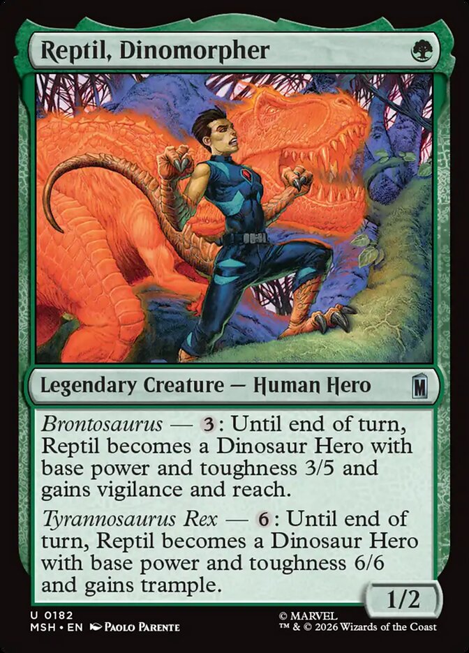 Reptil, Dinomorpher - carta Magic The Gathering