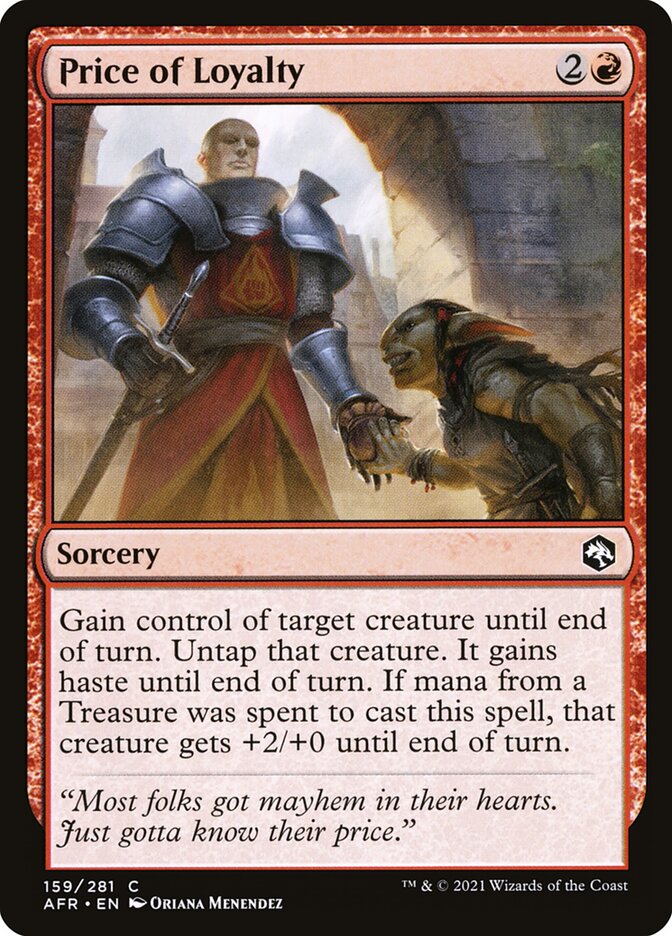 Price of Loyalty - carta Magic The Gathering