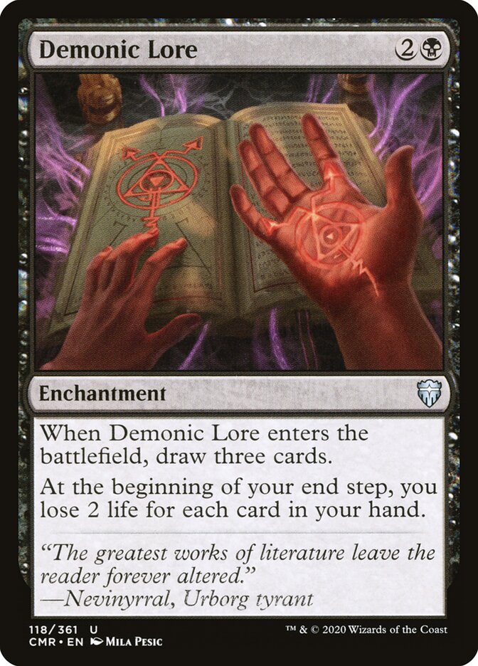 Demonic Lore - carta Magic The Gathering