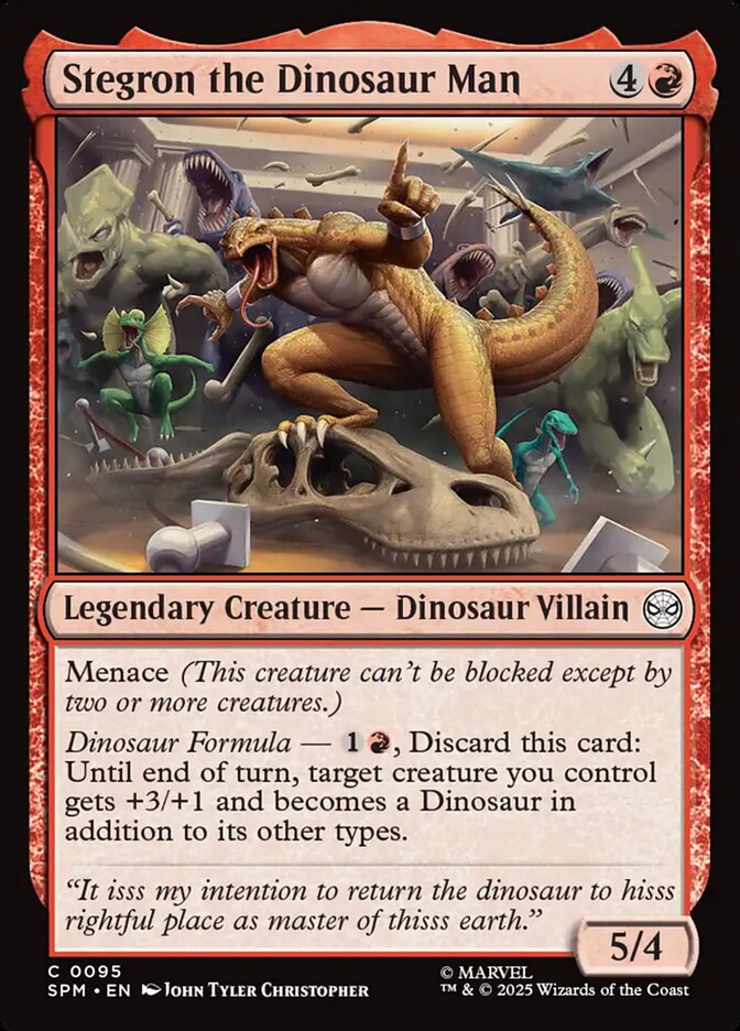 Stegron the Dinosaur Man - carta Magic The Gathering