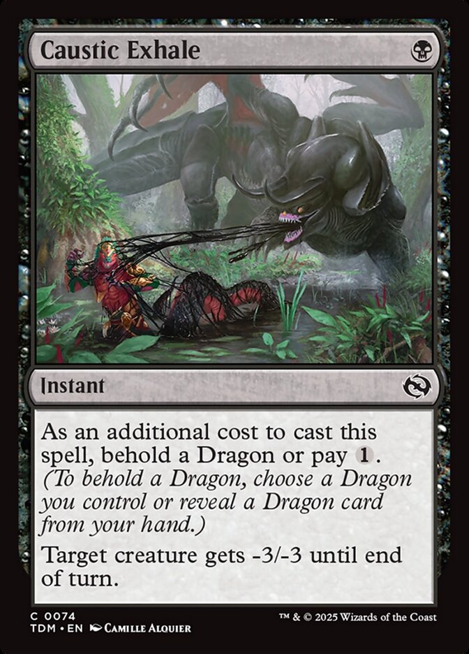 Caustic Exhale - carta Magic The Gathering