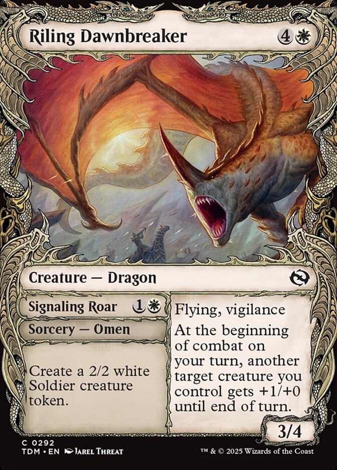Riling Dawnbreaker // Signaling Roar - carta Magic The Gathering