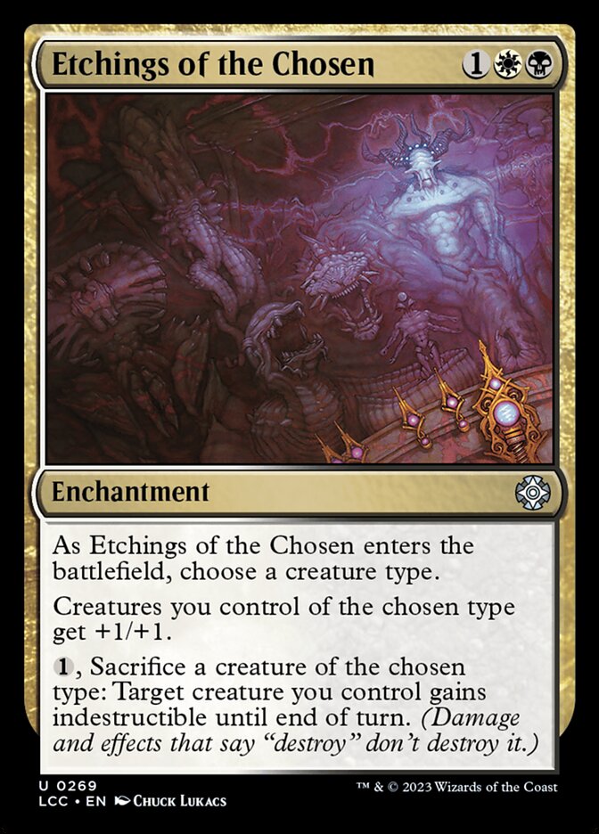 Etchings of the Chosen - carta Magic The Gathering
