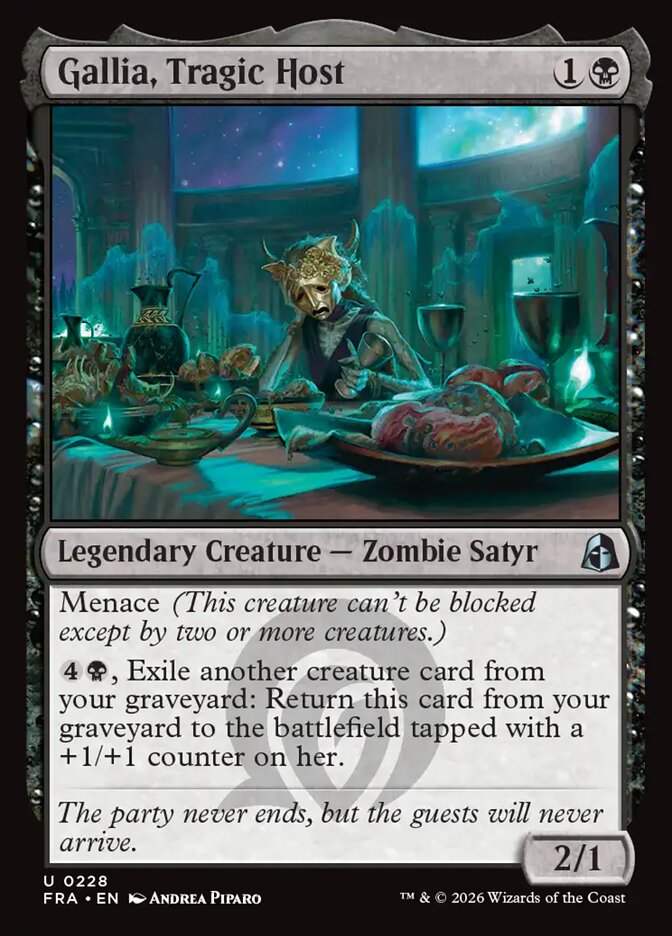 Gallia, Tragic Host - carta Magic The Gathering