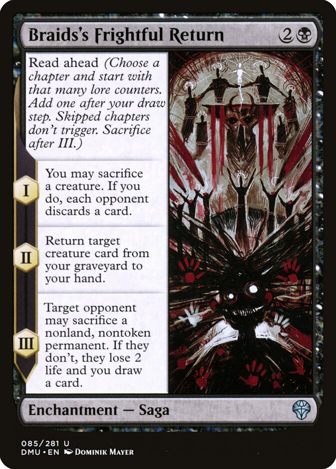 Braids's Frightful Return - carta Magic The Gathering