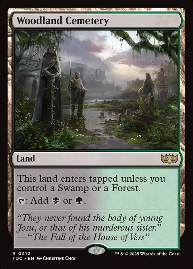 Woodland Cemetery - carta Magic The Gathering