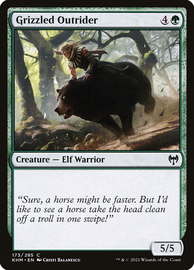 Grizzled Outrider - carta Magic The Gathering