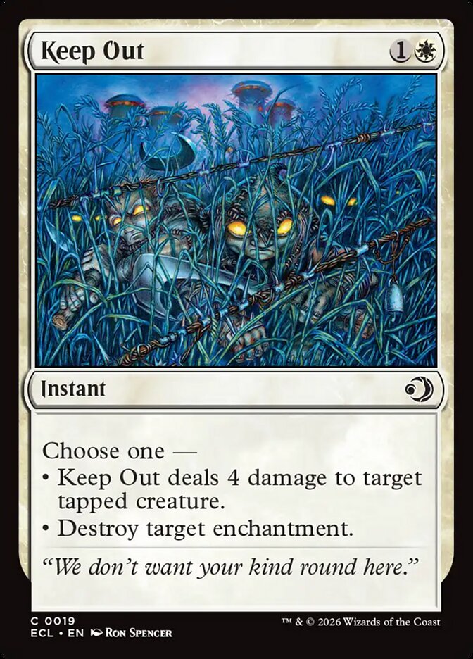 Keep Out - carta Magic The Gathering