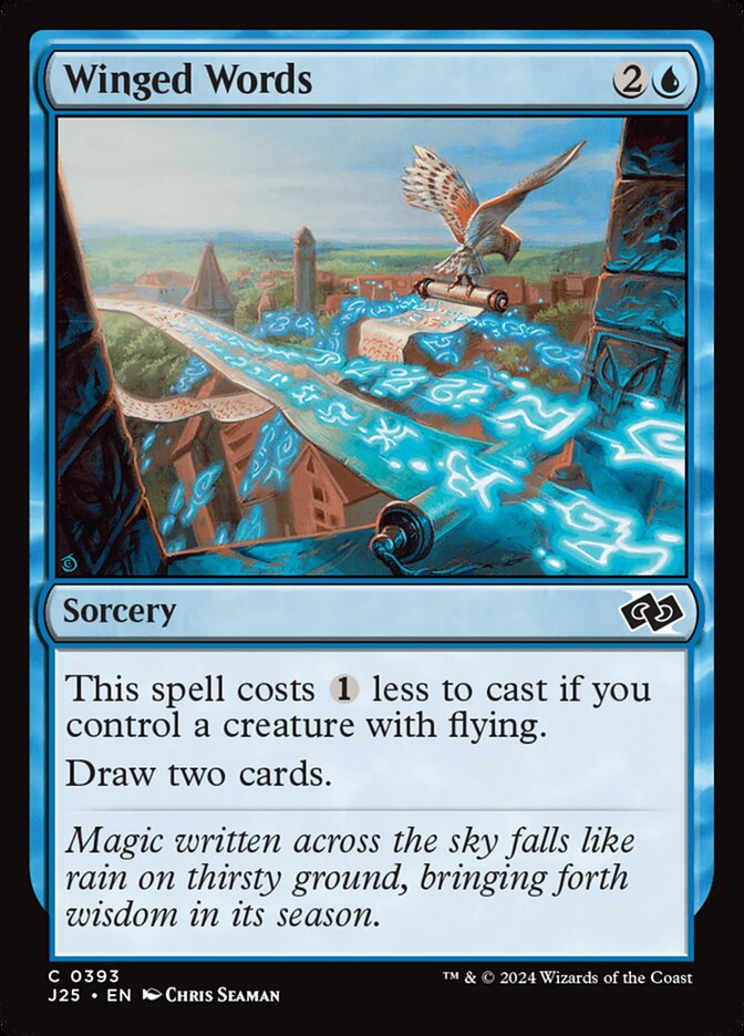 Winged Words - carta Magic The Gathering