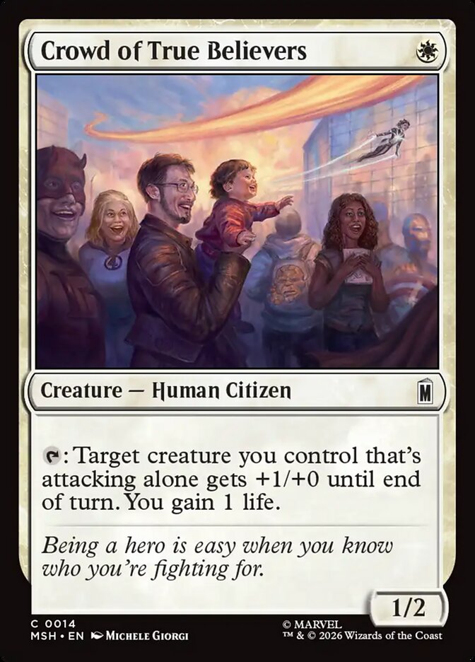 Crowd of True Believers - carta Magic The Gathering