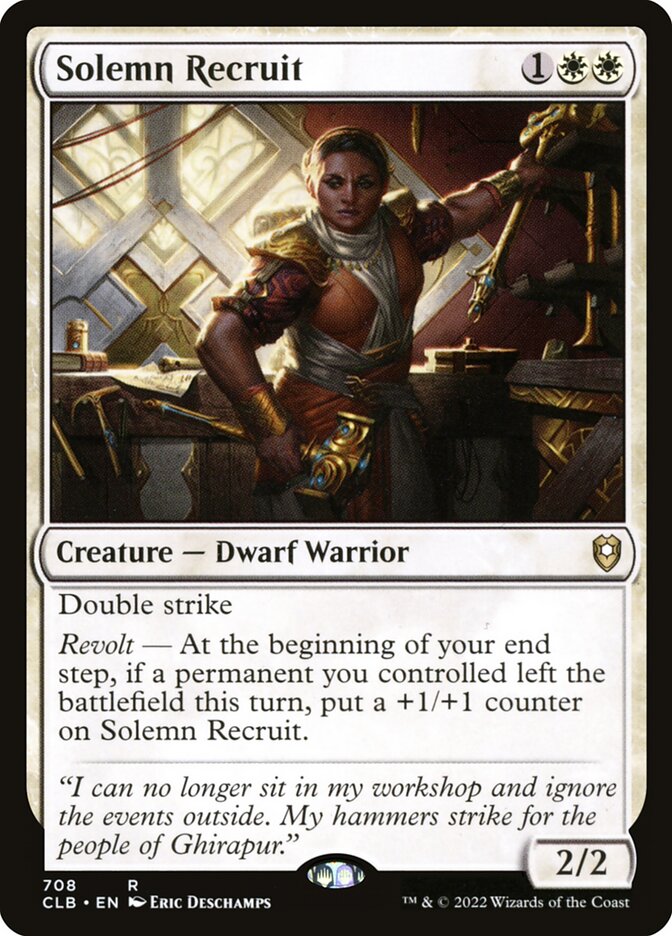 Solemn Recruit - carta Magic The Gathering