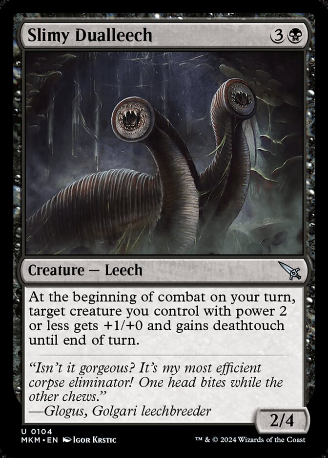 Slimy Dualleech - carta Magic The Gathering
