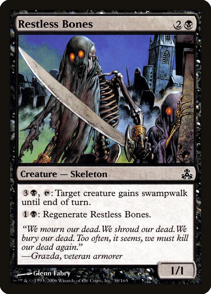 Restless Bones - carta Magic The Gathering