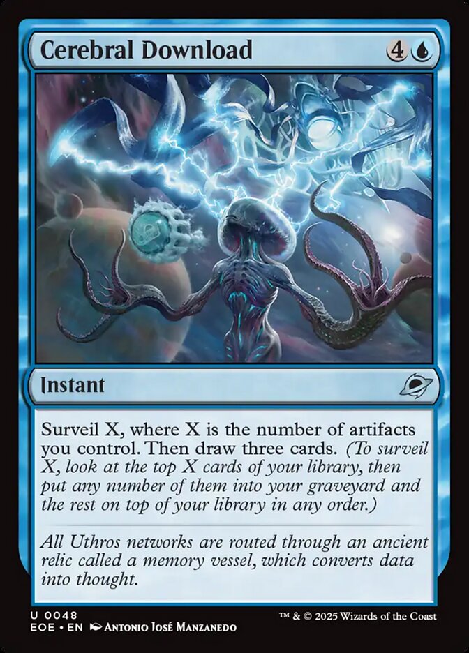 Cerebral Download - carta Magic The Gathering