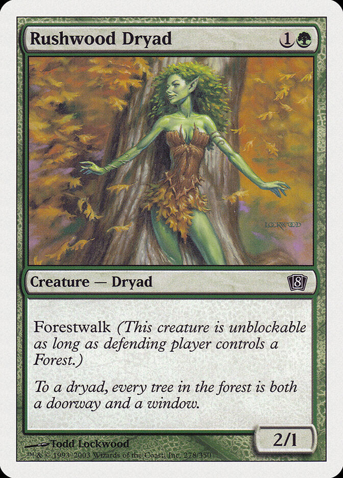 Rushwood Dryad - carta Magic The Gathering
