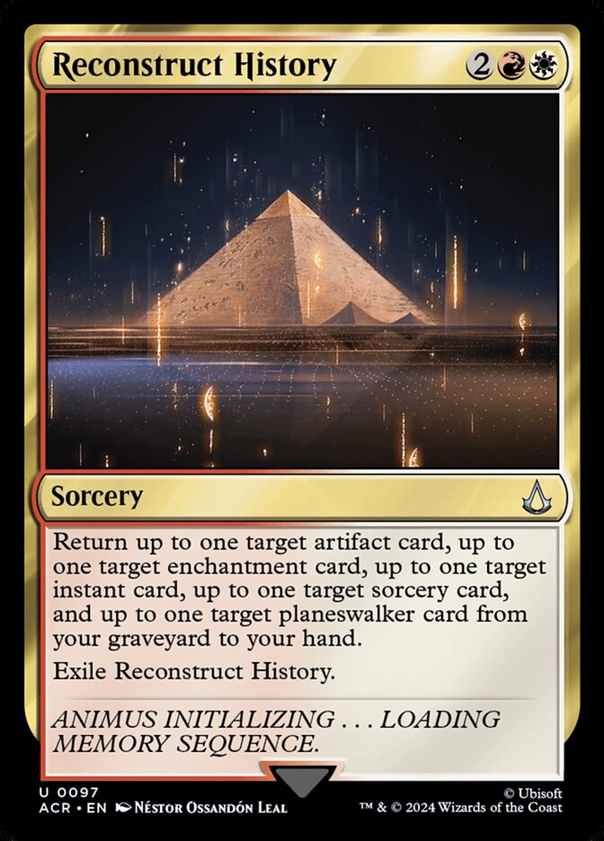 Reconstruct History - carta Magic The Gathering
