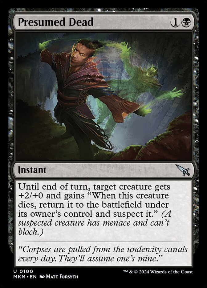 Presumed Dead - carta Magic The Gathering