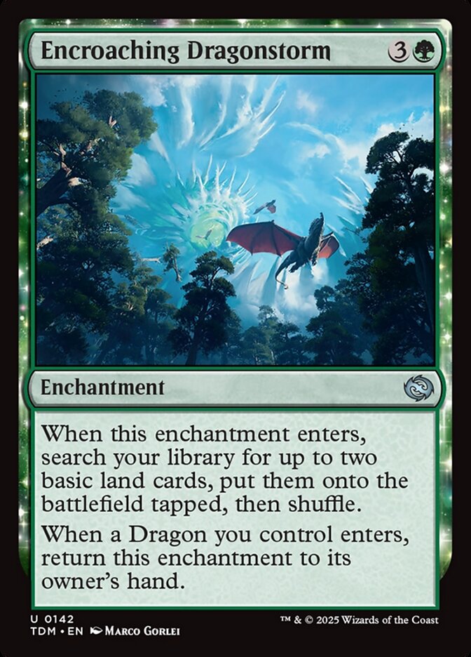 Encroaching Dragonstorm - carta Magic The Gathering