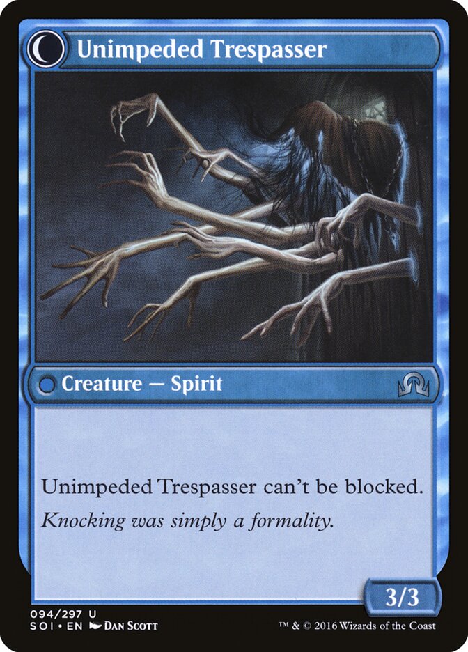 Unimpeded Trespasser - carta Magic The Gathering