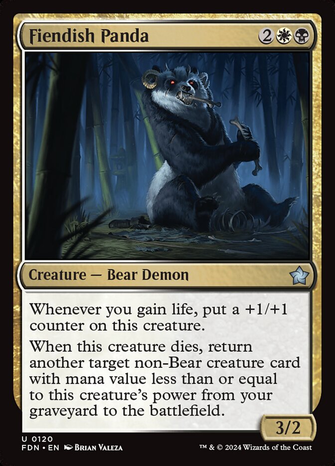Fiendish Panda - carta Magic The Gathering