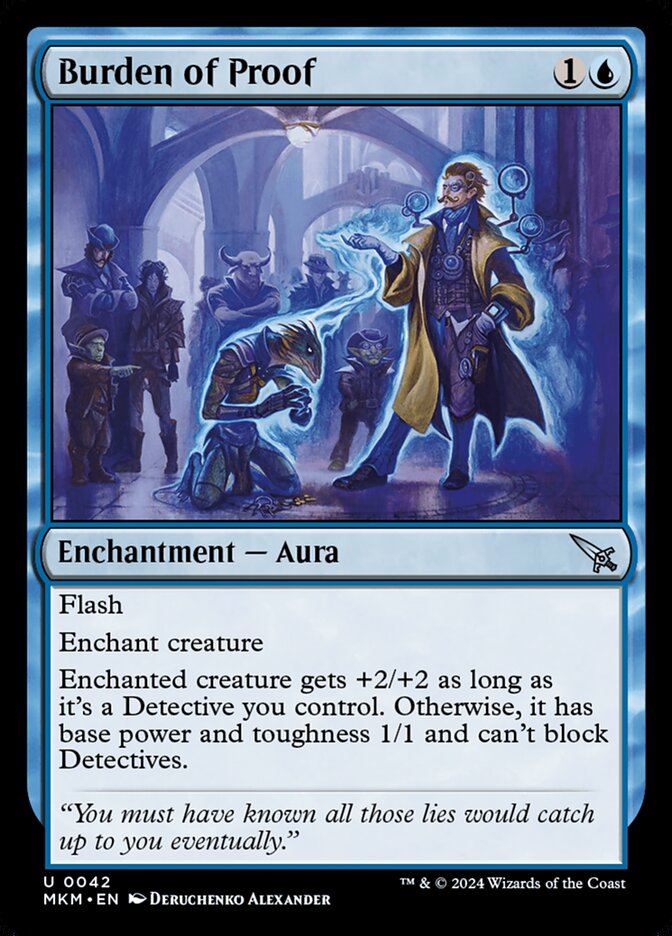 Burden of Proof - carta Magic The Gathering