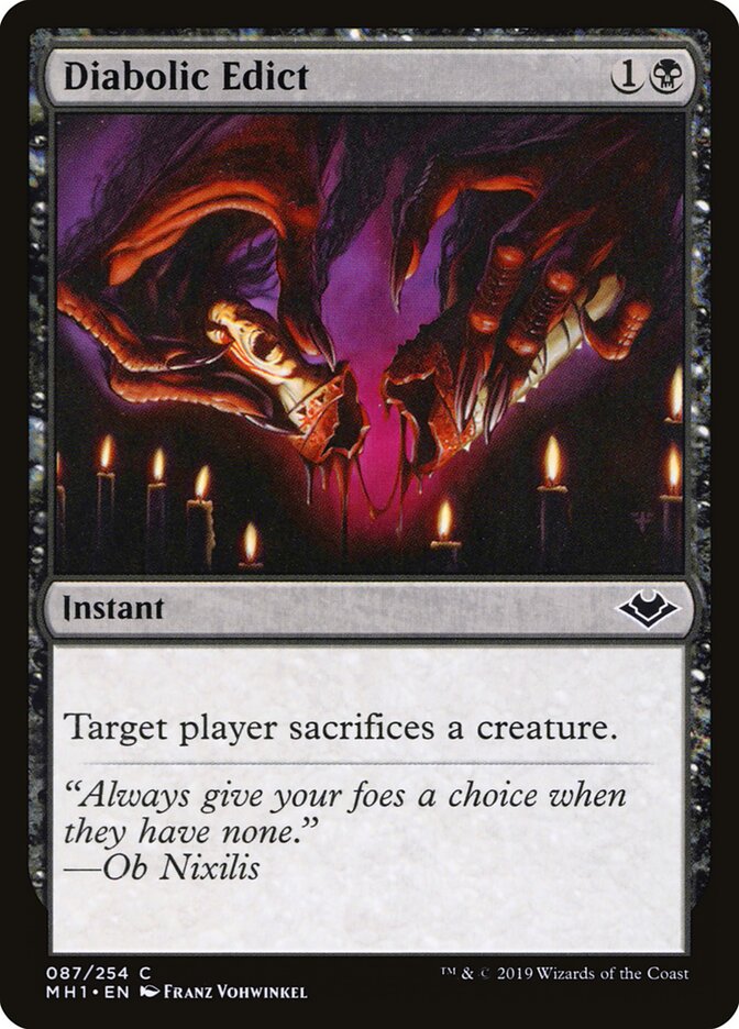 Diabolic Edict - carta Magic The Gathering