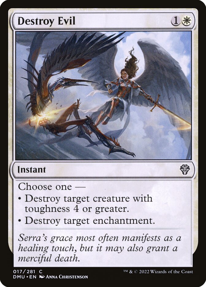 Destroy Evil - carta Magic The Gathering