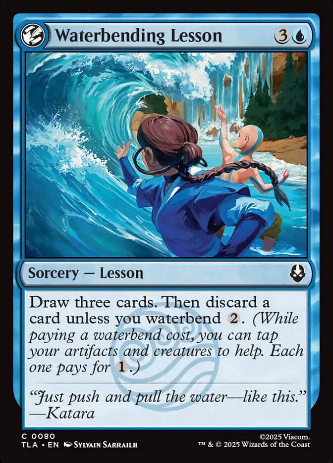 Waterbending Lesson - carta Magic The Gathering
