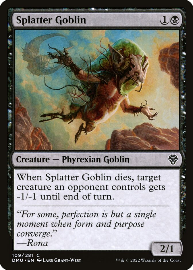 Splatter Goblin - carta Magic The Gathering