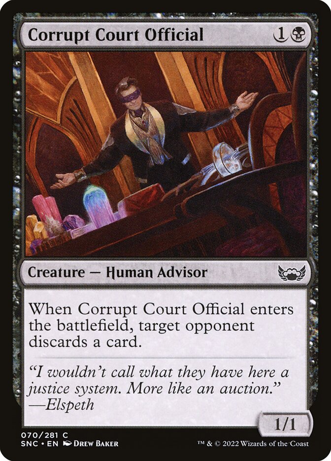 Corrupt Court Official - carta Magic The Gathering