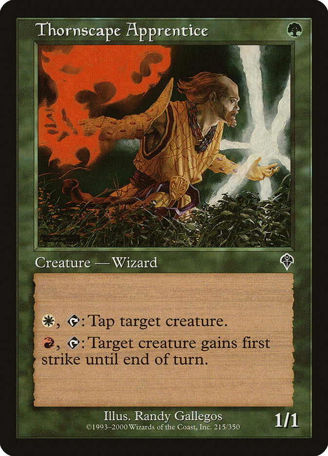 Thornscape Apprentice - carta Magic The Gathering