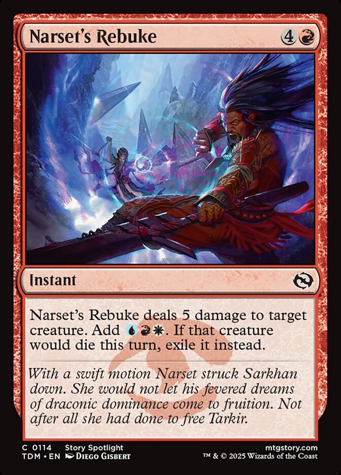 Narset's Rebuke - carta Magic The Gathering