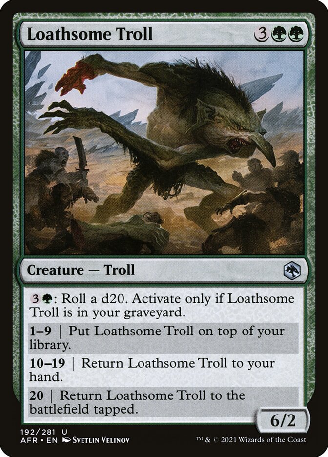 Loathsome Troll - carta Magic The Gathering
