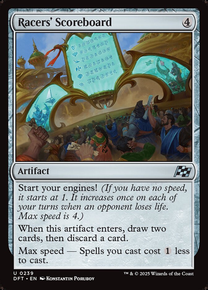Racers' Scoreboard - carta Magic The Gathering