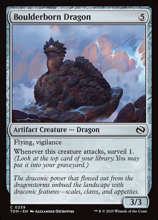 Boulderborn Dragon - carta Magic The Gathering